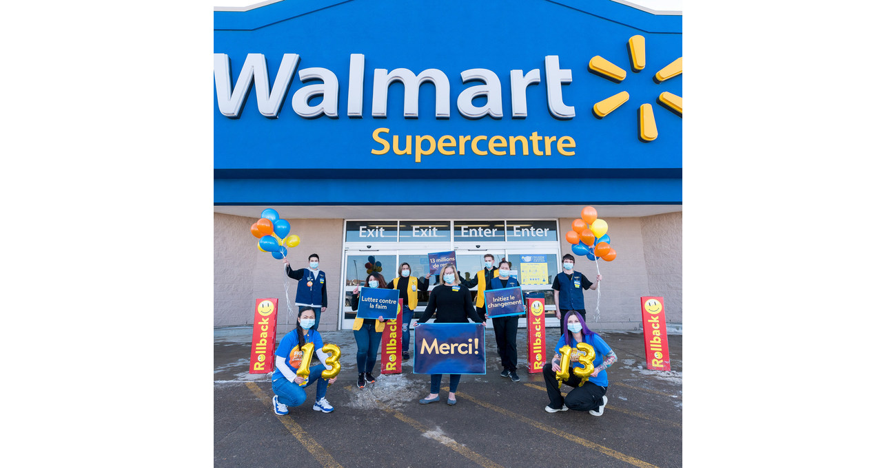 Walmart Canada annonce le versement de dons records de 6,6 millions de