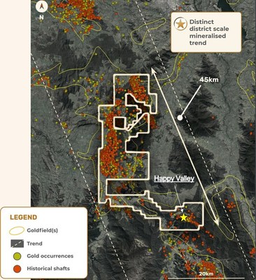 Figure 6 – EL006724 showing location of the Happy Valley Mining Centre (CNW Group/E79 Resources Corp.)