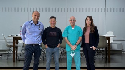 Dr. Moshe Ashkenazi (Left), Mr. Gil Sokol, Prof. Ori Efrati, and Ms. Anat Shani