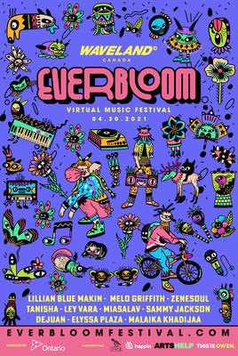 Everbloom Virtual Music Festival - April 30, 2021 Poster (CNW Group/Everbloom Virtual Music Festival)