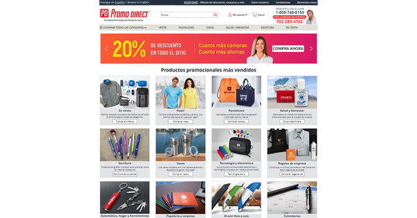 Promo Direct Breaks Language Barriers by Enabling a Spanish Language Tool in their Website
