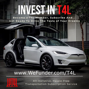 T4L, Inc. - Over 267 Investors Enthusiastically Investing in a Startup Business That Provides an All-Inclusive Subscription Service to Electric Vehicles Like Tesla