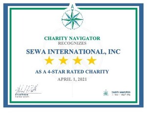 Sewa International Earns the Fourth Consecutive 4-Star Rating from Charity Navigator