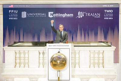 The New York Stock Exchange welcomes Nottingham Company, today, Tuesday, April 6, 2021, as it virtually rings The Closing Bell in celebration of the Trajan Wealth Income Opportunities ETF (NYSE Arca: TWIO).

(NYSE Bell Ringer: Chris Taylor, Vice President, NYSE Listings and Services) Photo Credit: NYSE