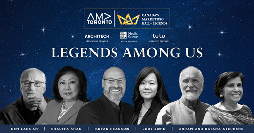Legends Among Us: Canada's Marketing Hall of Legends (CNW Group/AMA-Toronto)