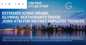 Esteemed Iconic Brand -- Glowbal Restaurants Group -- Joins XTM For Instant Employee Payouts