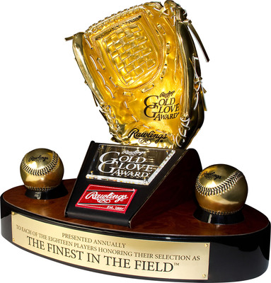 Rawlings Gold Glove Award(R) New Sabermetric Component Revealed; sabermetric experts construct new SABR Defensive Index(TM) to join managers and coache' votes starting with upcoming 2013 Rawlings Gold Glove Award selection process. (PRNewsFoto/Rawlings)