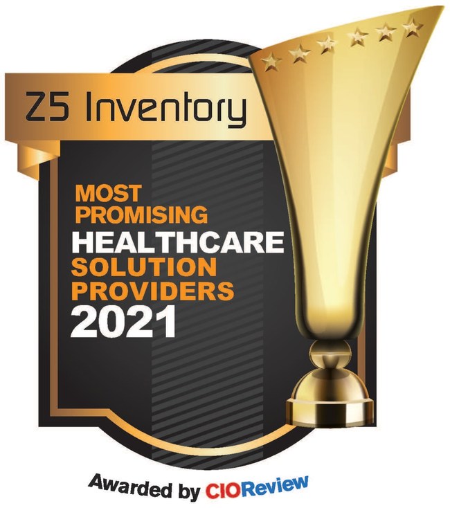 CIOReview's recognition of Z5 Inventory's status as one of the top companies servicing the health care industry in 2021.