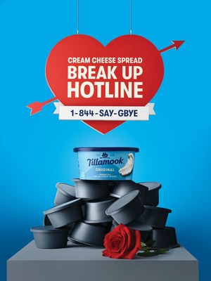 Tillamook® launches the nations first cream cheese break-up hotline and adds new flavor Chive & Onion to the Tillamook® Farmstyle Cream Cheese Spreads portfolio.