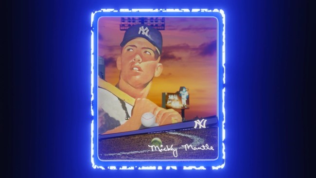 Mickey Mantle Animated Autograph NFT Digital Baseball Card LasVegasCollectibles.art