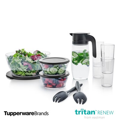 “I’m honored today to expand our ECO+ line with new product introductions and our new partnership with Eastman’s Tritan™ Renew, which allows us to use recycled material in our more transparent designs. I know together, we’ll work to reshape what is possible in regard to recycled material,” said Bill Wright, Tupperware Brands executive vice president, Product Innovation. 