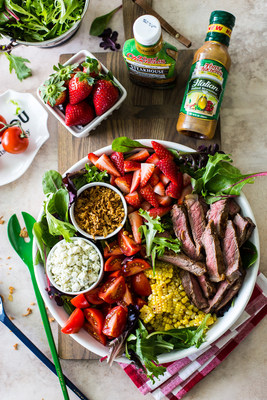 A bold blend of garlic, brown sugar, soy, citrus and Creole seasoning give this Zesty Grilled Steak Salad by The Beach House Kitchen a boost of flavor.