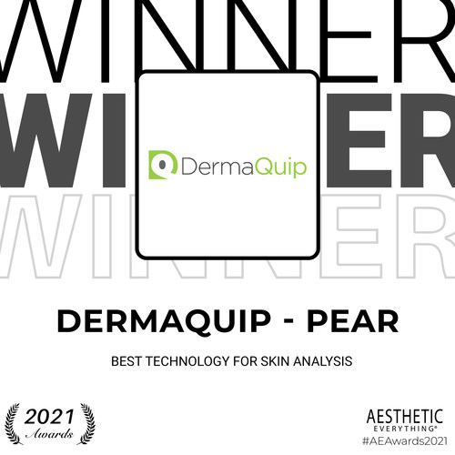 DermaQuip - PEAR receives “Best Technology for Skin Analysis" in the Aesthetic Everything® Aesthetic and Cosmetic Medicine Awards 2021