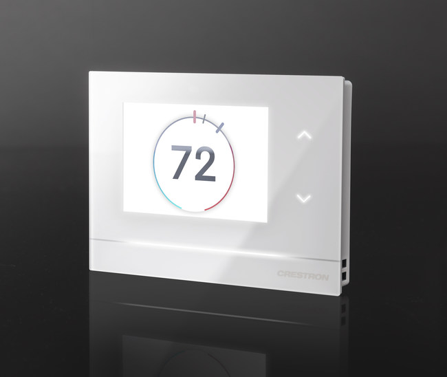 Crestron Horizon Thermostat - Angled - Idle