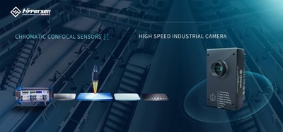 Hypersen Chromatic Confocal Sensor and High-Speed Industrial Camera