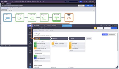 This screenshot shows how Pega Process AI’s real-time event processing can be used to triage incoming streaming data and intelligently kick off automations and case management processes.