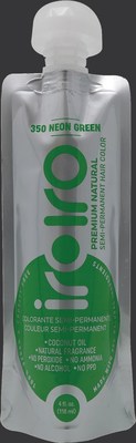 Iroiro 350 Neon Green Premium Natural Semi-Permanent Hair Color, Product Image