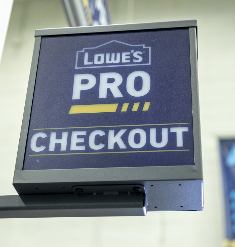 Lowe’s Enhanced Pro Shopping Experience – Dedicated Pro Checkout gets Pros back to work more quickly.