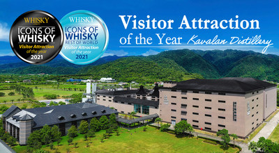 Kavalan Distillery gains 3rd ‘Visitor Attraction of the Year’ award by Icons of Whisky