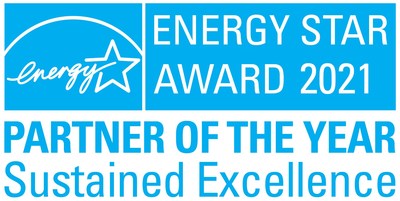 ENERGY STAR Award 2021 Partner of the Year Sustained Excellence