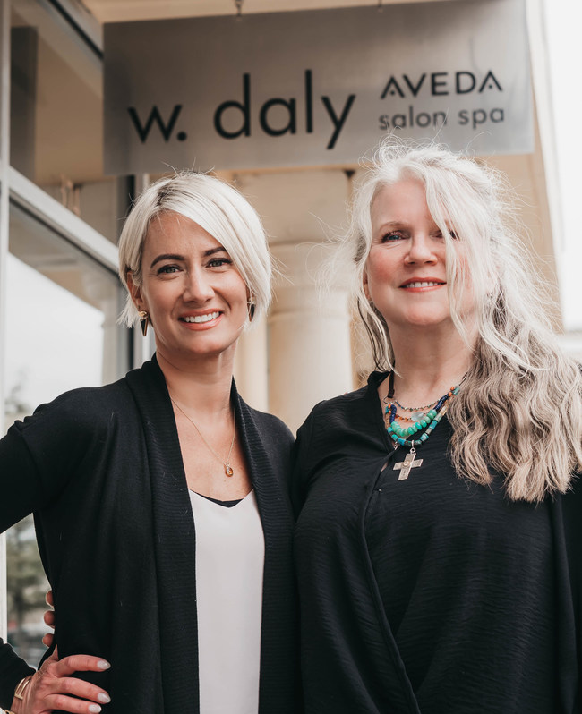 Amanda Hair, owner of So Chic Salon Brands, Inc. and Wendy Daly, transitioning owner of W. Daly Salons.
