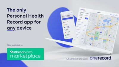 OneRecord Joins athenahealth’s Marketplace Program to Empower Consumers With Their Medical Records