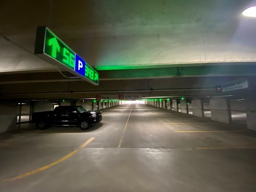 Denver's Cultural Center Complex garage now features a parking guidance system to help locate open parking spaces faster. This is particularly helpful when garage capacity is nearly full. As the COVID crisis subsides and the Golden Triangle area begins to reopen, the garage will be more than ready to handle its guests.