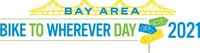 Bay Area Bike to Wherever Day 2021 logo (PRNewsfoto/Metropolitan Transportation Commission,Bayareabiketowork.com)