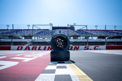 The Goodyear 400 will mark the company's first race entitlement in North America. Goodyear has a rich history at Darlington Raceway as the company conducted its first official NASCAR tire tests at the track in 1954 and earned its first NASCAR victory in the 1959 Southern 500.
(NASCAR images for Goodyear)