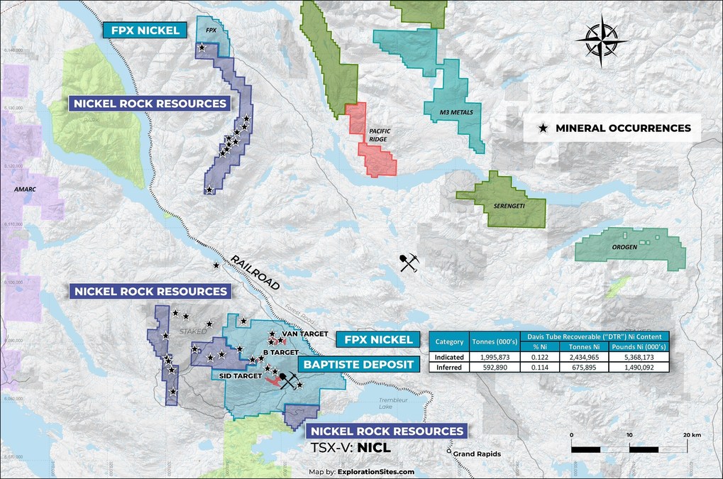 Nickel Rock Completes Expansion of the Nickel 100 Claim Group Near the Decar Nickel District of FPX Nickel Corp. - Vimarsana News