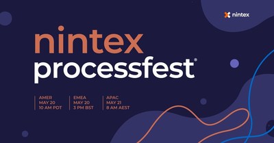 Nintex today announced that registration is open for the company’s annual conference, Nintex ProcessFest® 2021. The conference will highlight latest innovations in process management and automation software with 90-minute virtual keynote and on-demand access to business, technical and partner best practices (PRNewsfoto/Nintex)