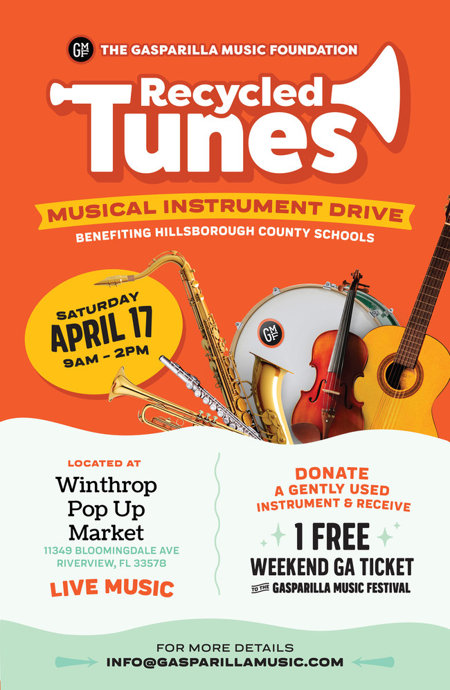 Recycled Tunes Instrument Drive poster