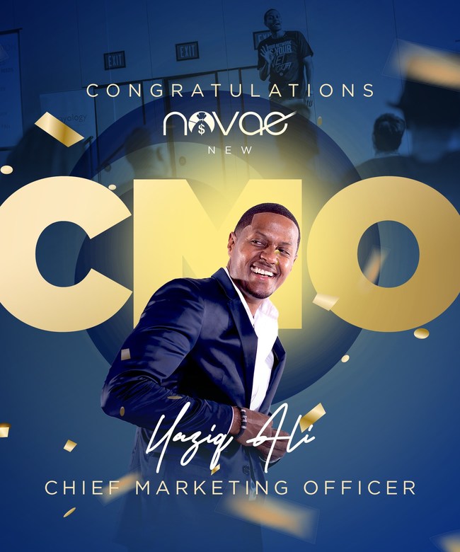 Congratulations to Haziq Ali, new Chief Marketing Officer of Novae