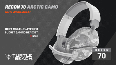 The Turtle Beach Recon 70 in the New Arctic Camo is an Easy Choice for Gamers Looking for the Perfect Value Gaming Headset.