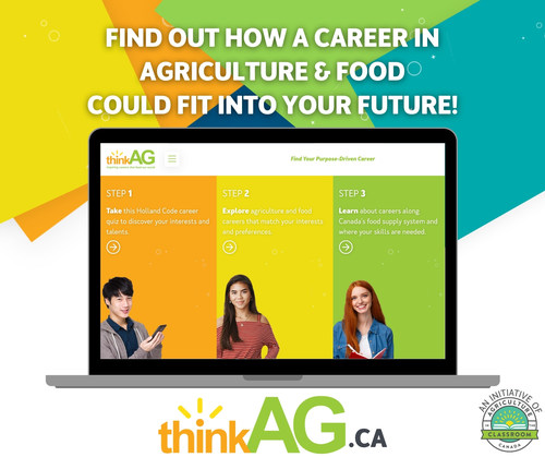 thinkAG.ca aims to connect students, teachers and parents to careers in Canadian agriculture and good