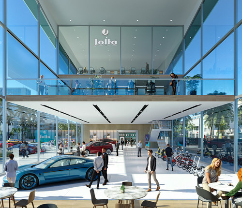 Jolta Showroom Concept Rendering