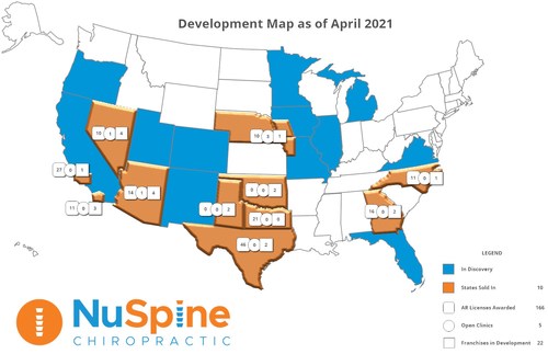 Development Map as of April 2021