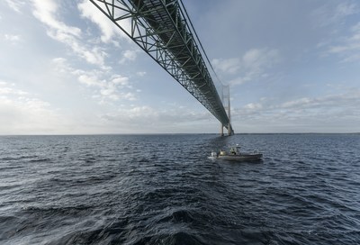 Canadian House of Commons Special Committee affirms the economic importance of the Line 5 pipeline to both Canada and the U.S. Line 5 crosses the Straits of Mackinac pictured here. (CNW Group/Enbridge Inc.)