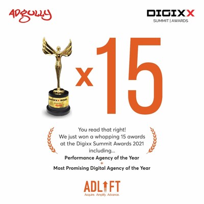 AdLift Sweeps 15 Awards at Adgully Digixx 2021
