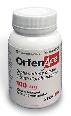 Rappel de comprims de relaxant musculaire OrfenAce de 100 mg en raison de la prsence d'une impuret de nitrosamine (Groupe CNW/Sant Canada)