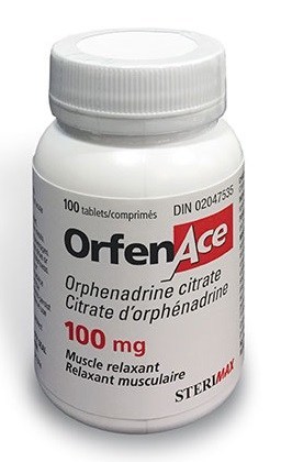 Rappel de comprimés de relaxant musculaire OrfenAce de 100 mg en raison de la présence d’une impureté de nitrosamine (Groupe CNW/Santé Canada)
