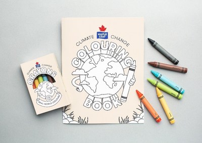 Maple Leaf’s Climate Change Colouring Kits illustrate the impact that simple steps can have in ensuring a healthy planet for future generations (CNW Group/Maple Leaf Foods Inc.)