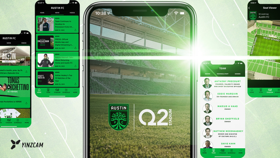 Austin Fc And Q2 Stadium Launch New Mobile App Developed By Industry Leader Yinzcam