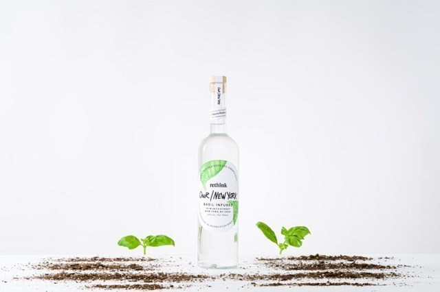 Our/New York releases small batch vodka infused with New York City grown basil in partnership with Rethink Food.