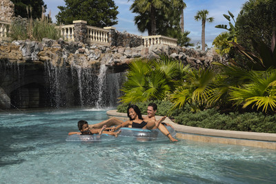 Float your cares away on the resort's heated lazy river, complete with waterfalls and a bubbling "rapids" section.