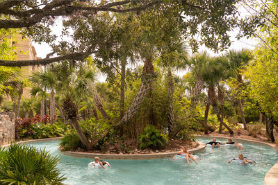 The winding, lushly landscaped "Drifters" Lazy River is fun for the whole family.