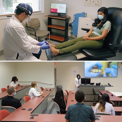 During this simulation, Dr. Luis Rodriguez Anaya and Dr. Bibi Singh demonstrate the Hippo Virtual Care Platform on voice-activated hands-free devices (Hippo enabled RealWear HMT-1) to integrate first-year medical students into the patient-care clinical experience. The Barry University virtual classroom directly enables clinicians and educators to collaborate virtually in real-time and from any geography.