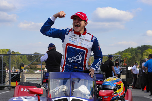 Alex Palou completed a hat trick of major international racing wins for Honda this weekend, scoring his first NTT INDYCAR SERIES victory at the Honda Indy Grand Prix of Alabama.