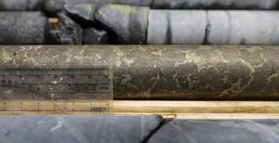 Figure 2: “Loop-texture” Massive Sulphides in Hole ELR21-041 (CNW Group/Clean Air Metals Inc.)