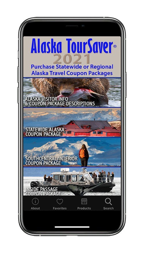 Alaska TourSaver App has over 100 Discount Travel Coupons
